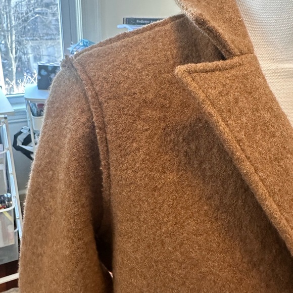 J. Crew Daphne topcoat in Italian boiled wool Women's Camel Coat - Picture 3 of 9